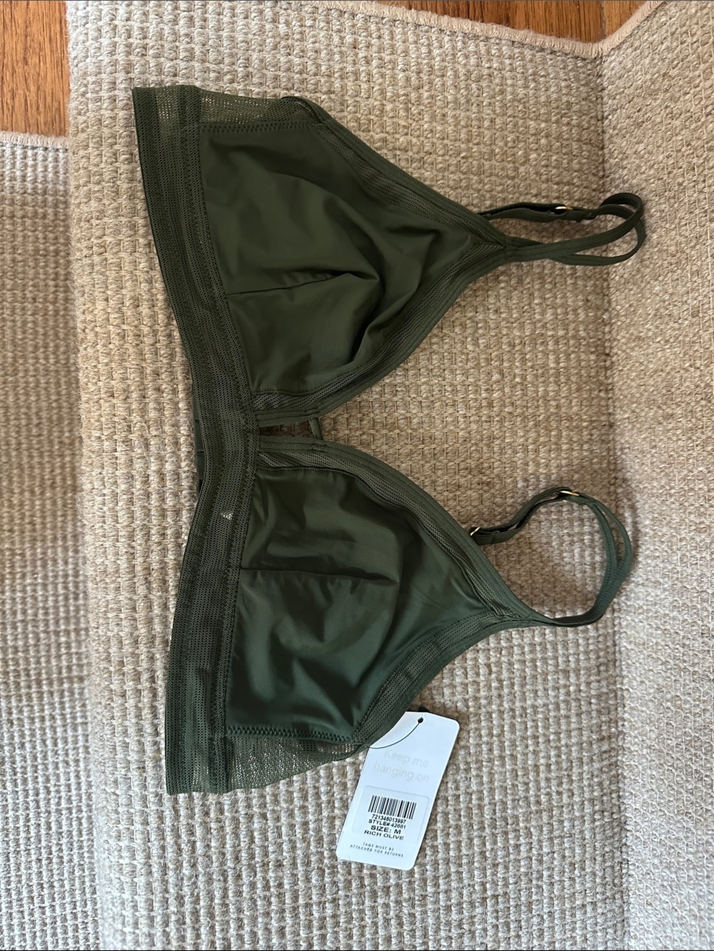 Lively Olive Green Bralette